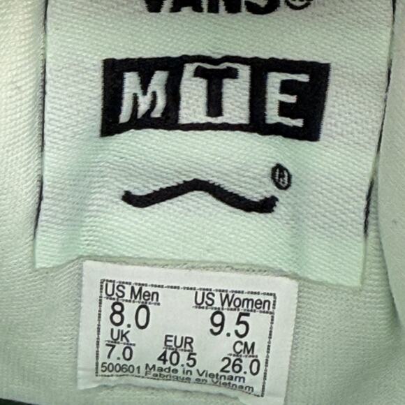 Vans Crosspath XC MTE Vibram Men\'s 8 / Women\'s 9.5 Hiking Beige/ Mint Green NEW